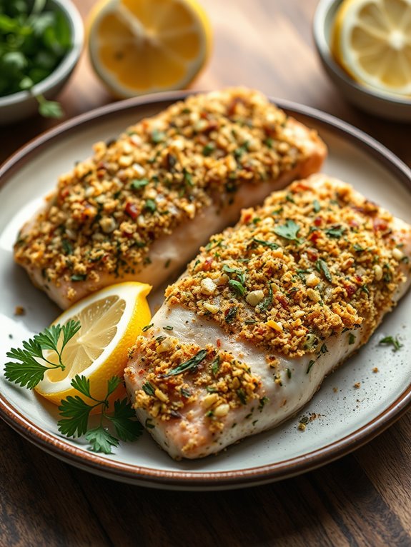 herb crusted red snapper recipe