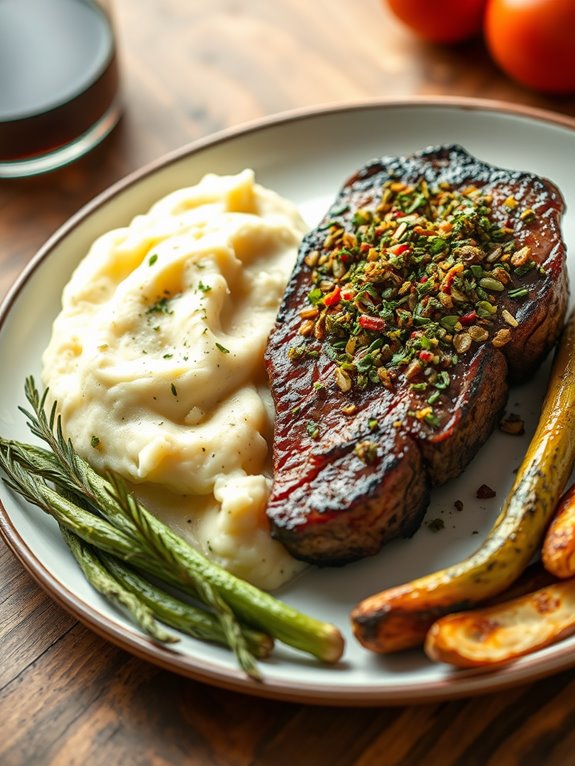 herb crusted steak recipe