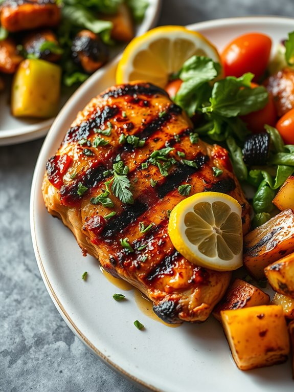 herb infused lemon grilled chicken