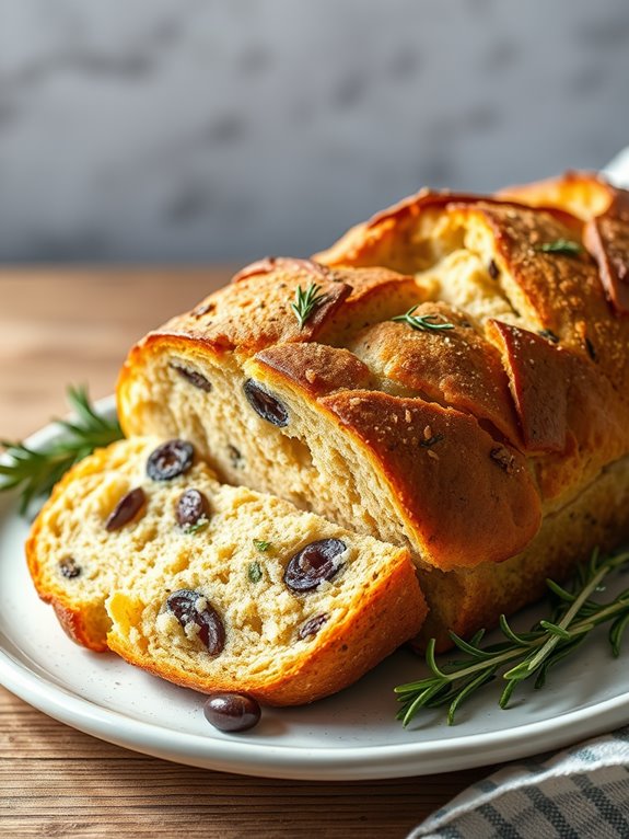 herb infused no knead bread