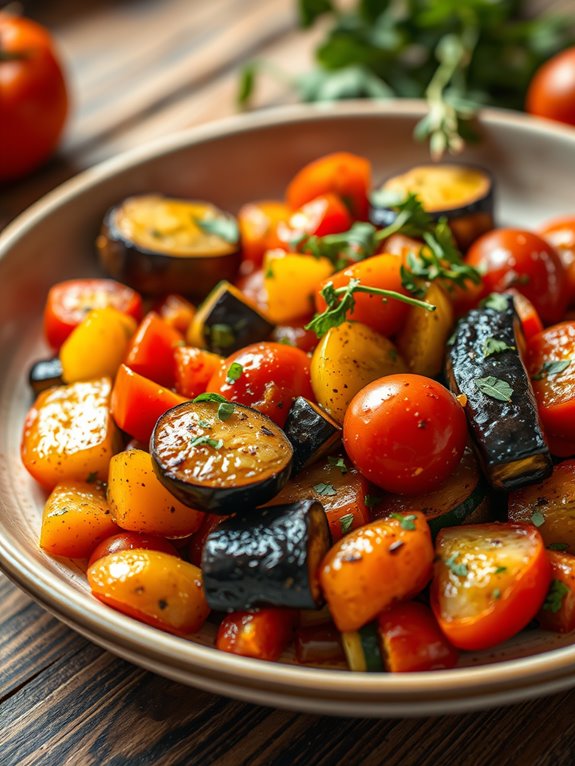 herb infused vegetable dish