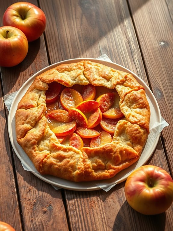 homemade rustic apple pastry