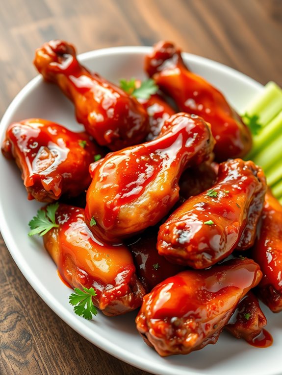 honey bbq chicken wings