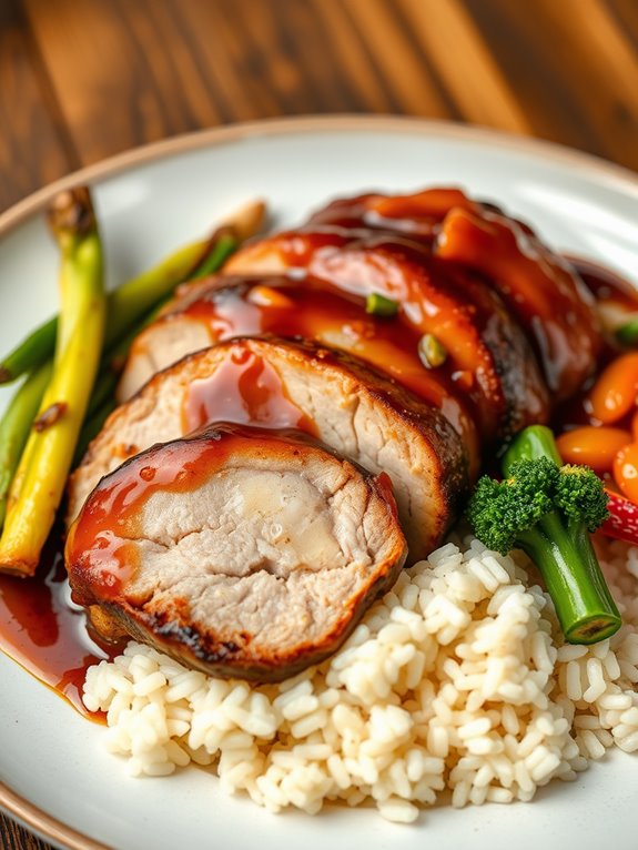 honey garlic pork loin