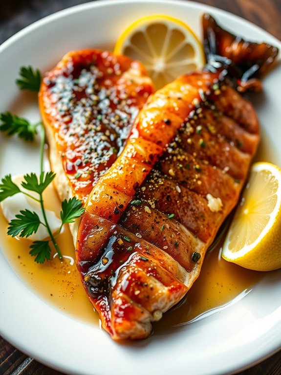 honey garlic trout recipe