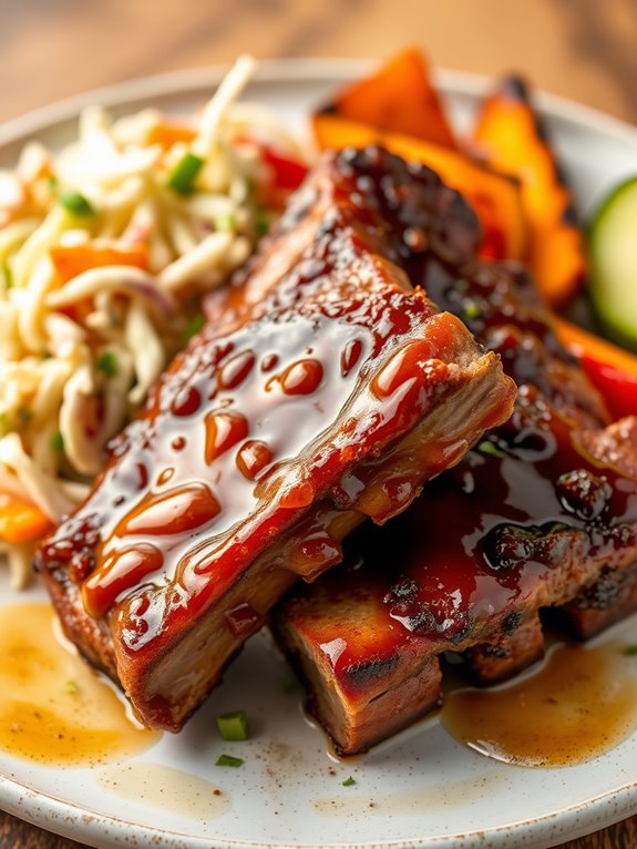 honey mustard glazed lamb ribs