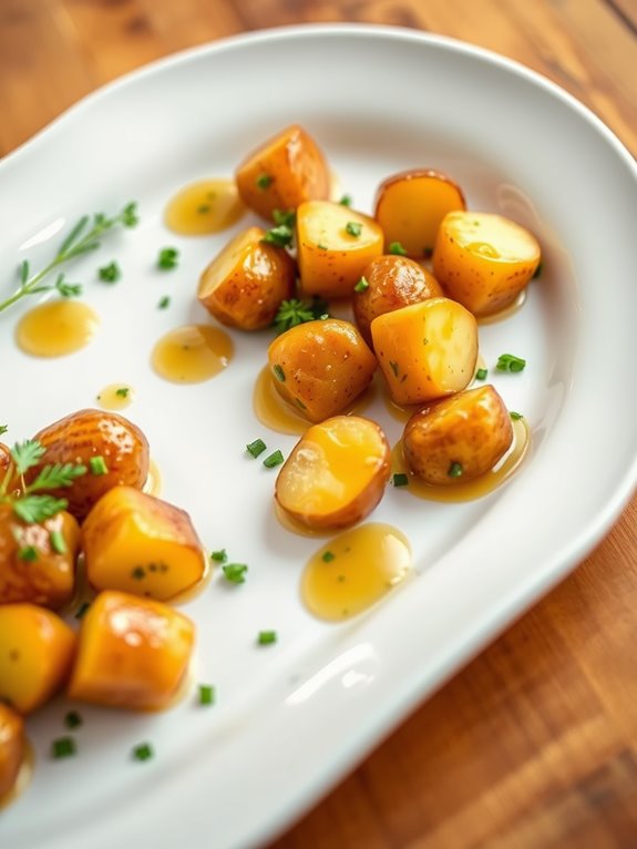 honey mustard glazed potatoes