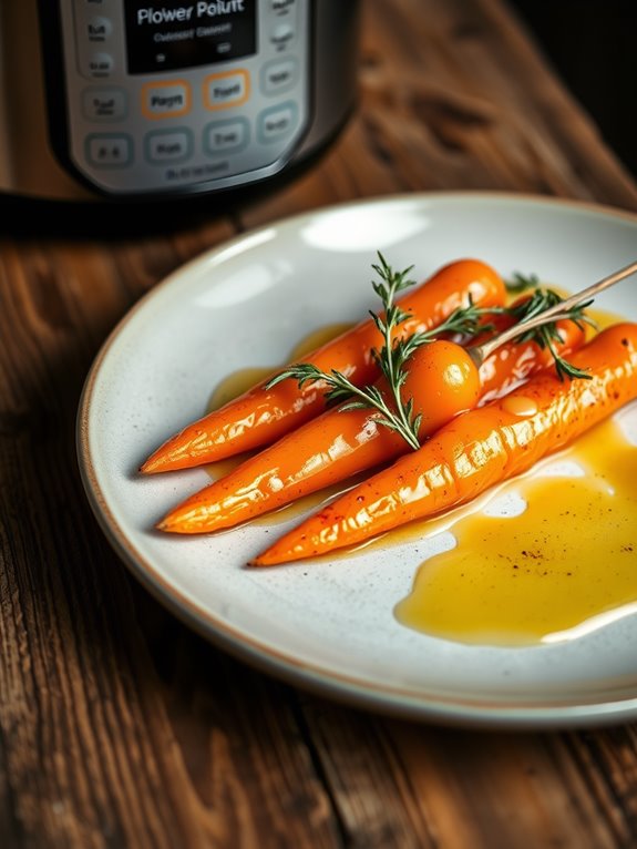 honey thyme sous vide carrots