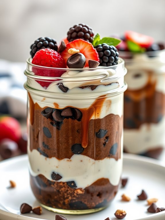 indulgent brownie batter dessert