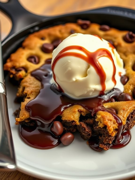 indulgent chocolate chip dessert