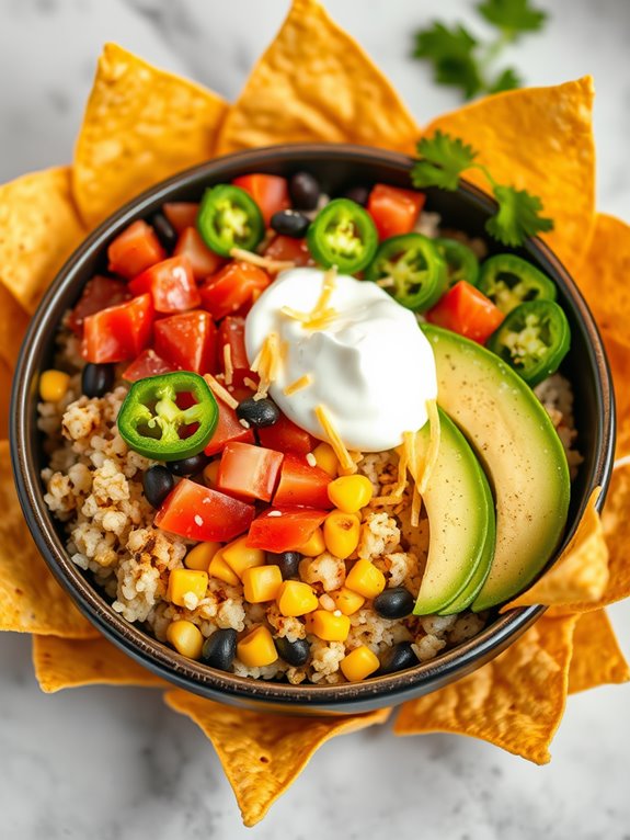 innovative taco bowl toppings