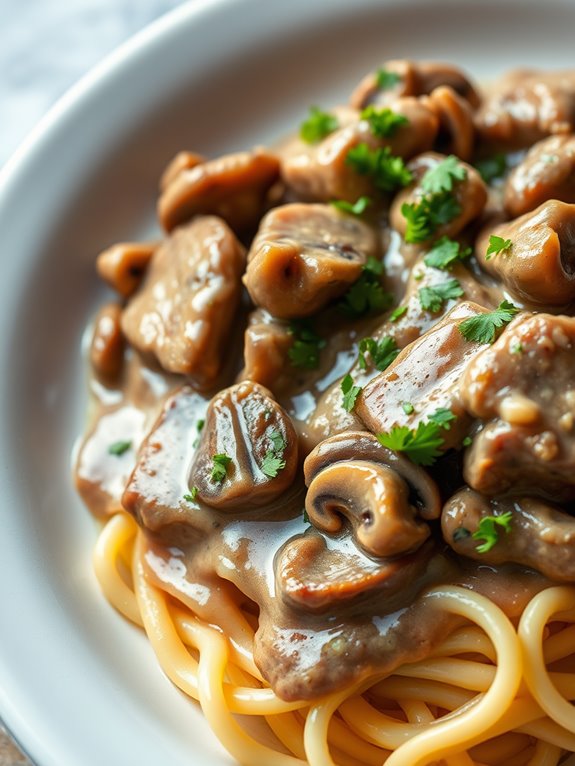 instant pot beef stroganoff