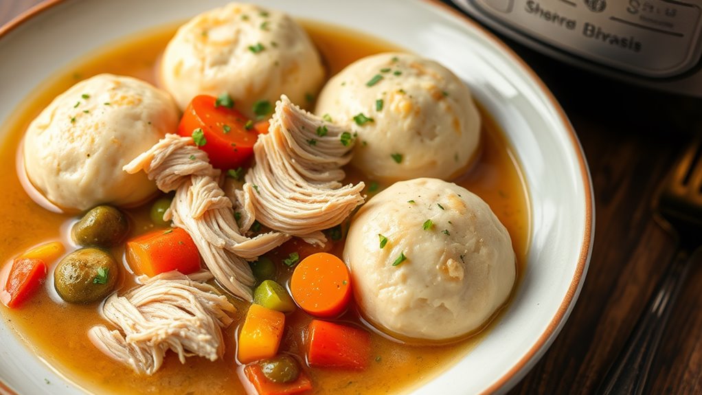 instant pot chicken dumplings