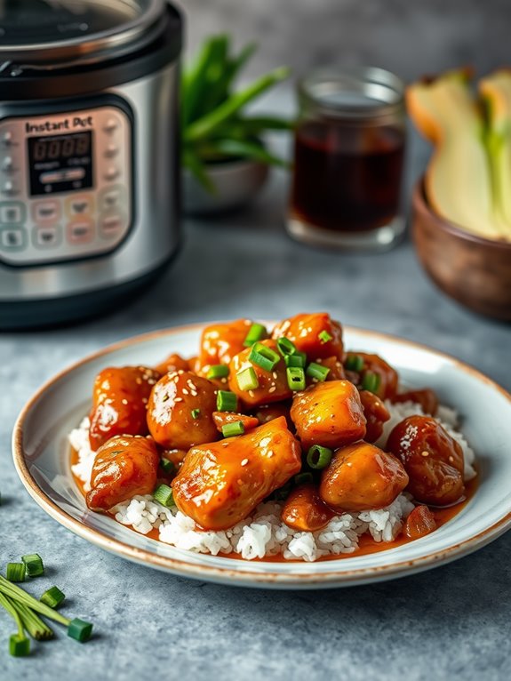 instant pot honey garlic chicken