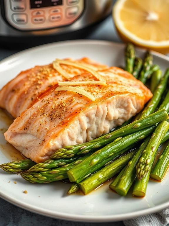 instant pot salmon asparagus