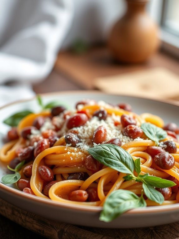 italian 15 bean pasta dish