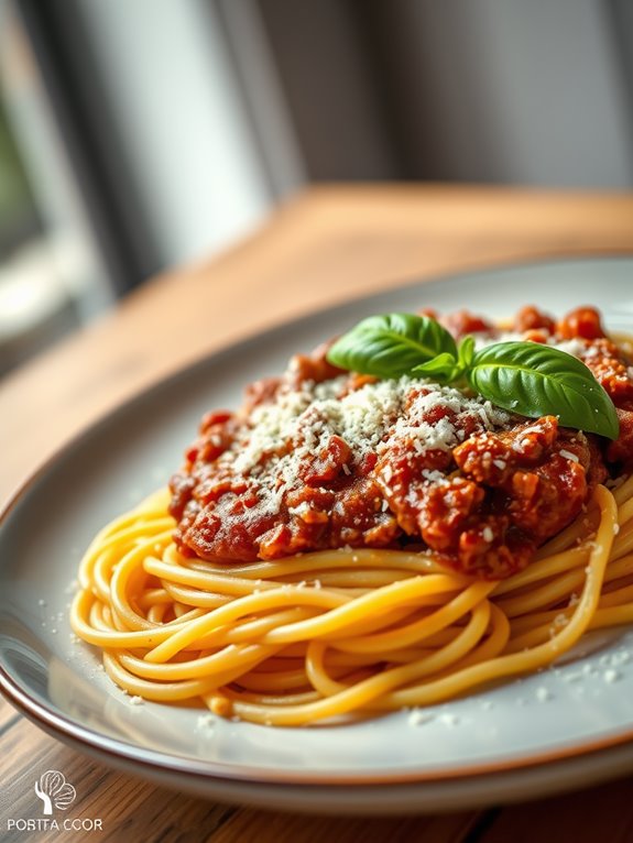 italian meat sauce pasta