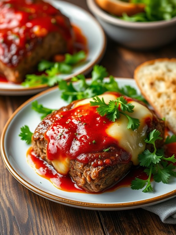 italian meatloaf with mozzarella