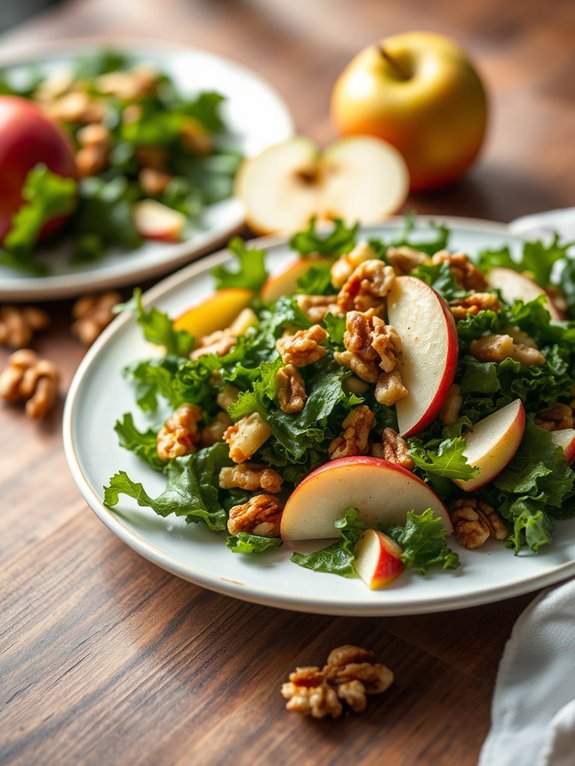 kale salad with walnuts