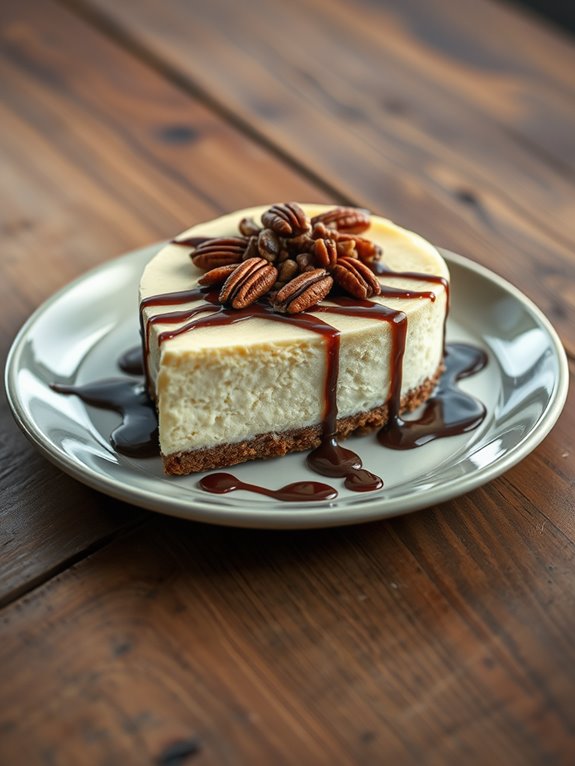 keto cheesecake with pecans