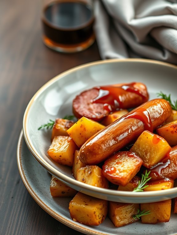 kielbasa with roasted potatoes