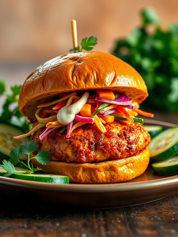 korean bbq chicken burger