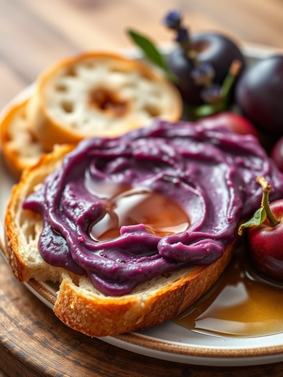 lavender flavored plum spread