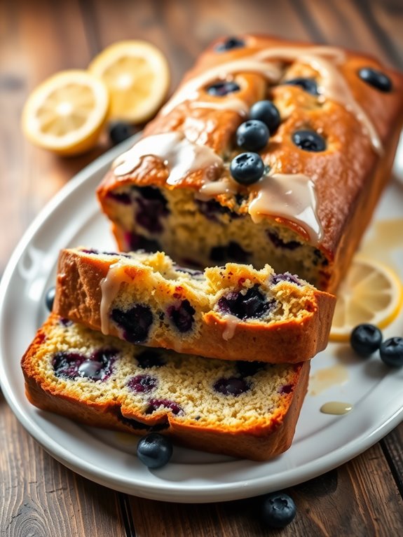 lemon blueberry flavored bread