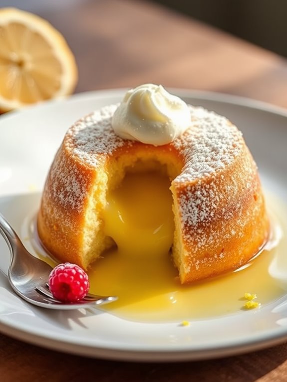 lemon flavored molten dessert delight