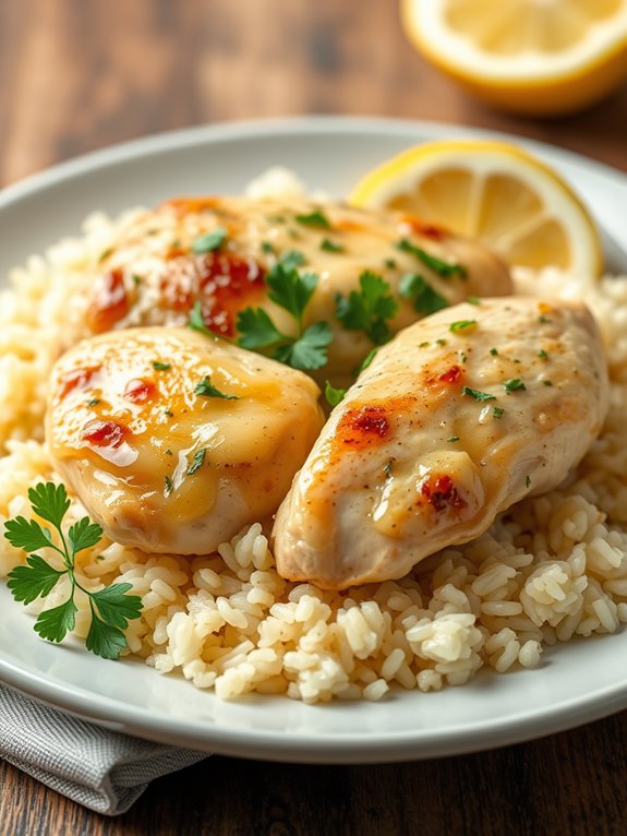 lemon garlic flavored chicken