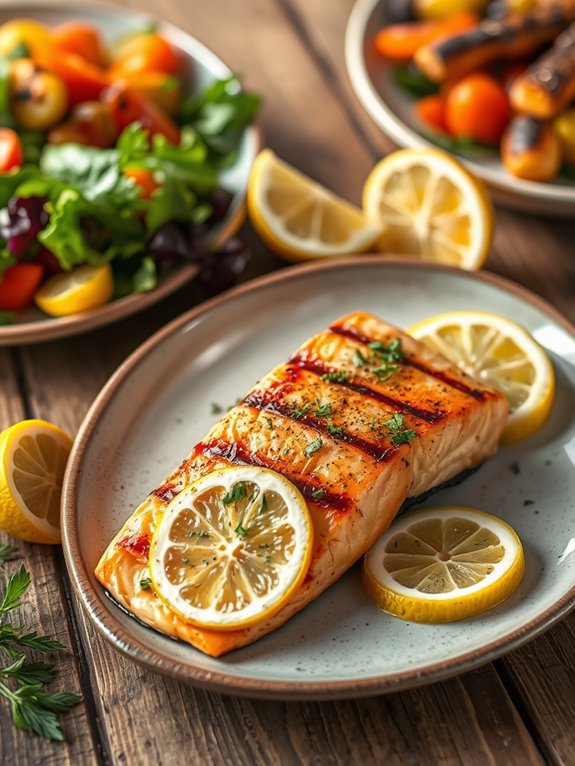 lemon herb grilled salmon