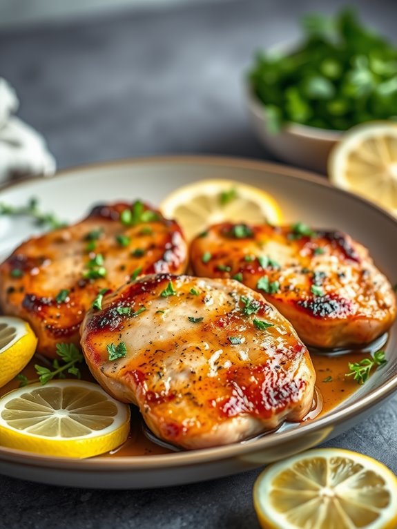 lemon herb marinated pork