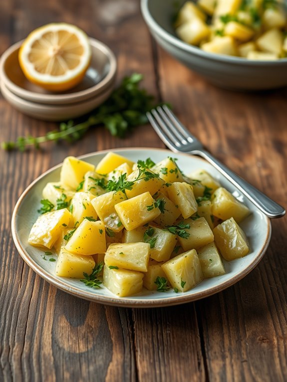 lemon herb potato salad