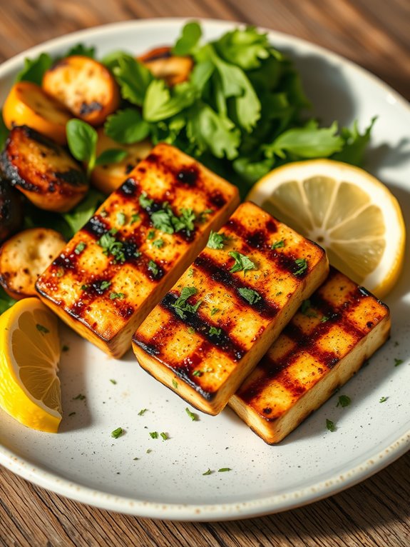 lemon herb tofu steaks