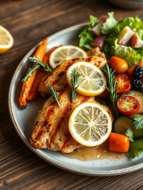 lemon infused herb grilled chicken