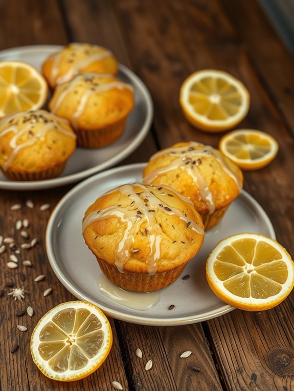 lemon poppy seed muffins