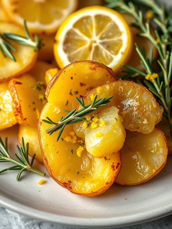 lemon rosemary flavored potatoes