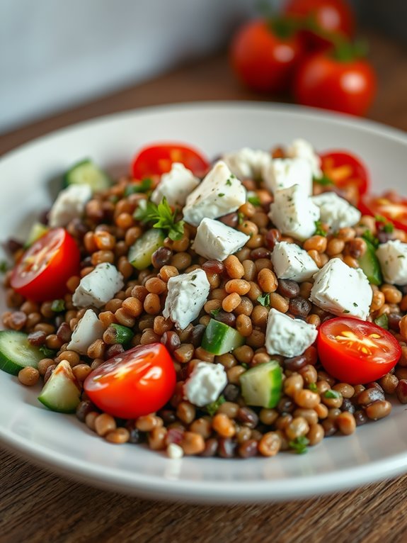 lentil feta salad recipe