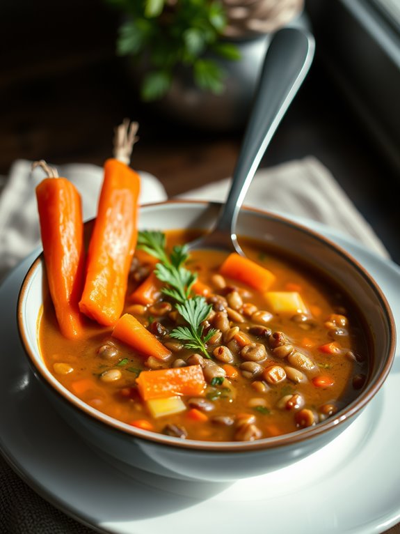 lentil soup with vegetables