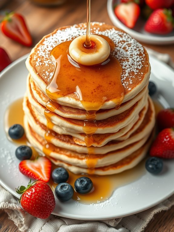 light and airy pancakes