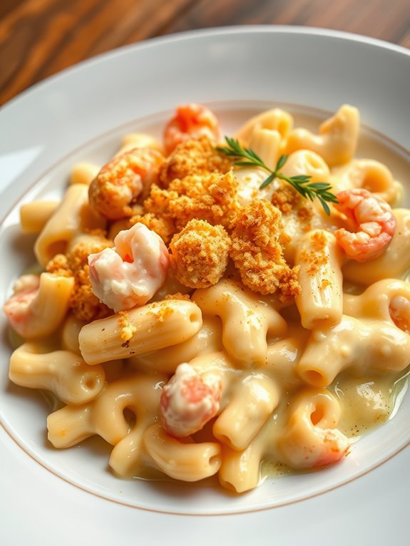 lobster infused cheesy pasta