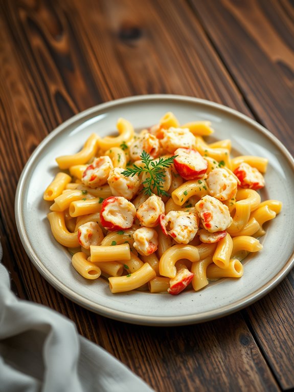 lobster infused creamy macaroni