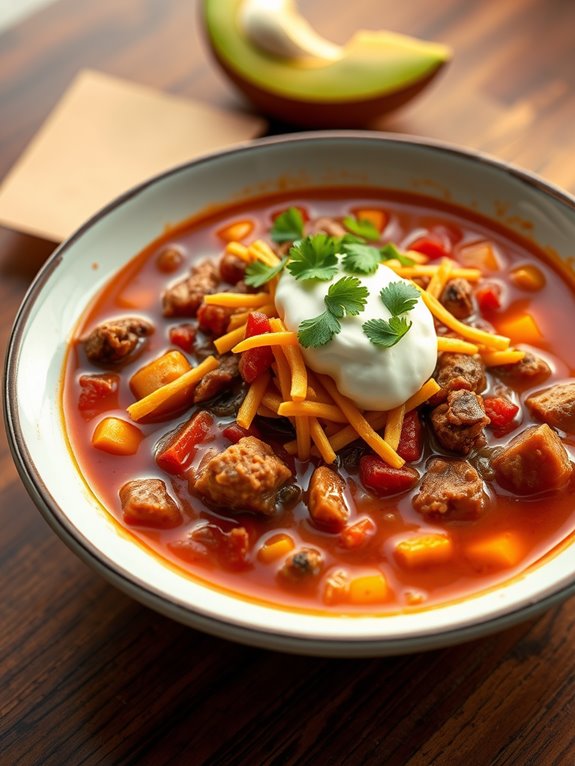 low carb taco soup recipe