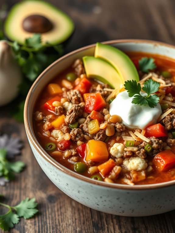 low carb taco soup recipe