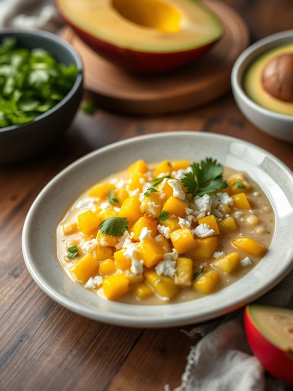 mango flavored corn salad