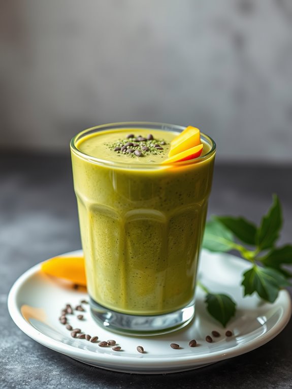 mango infused matcha blend