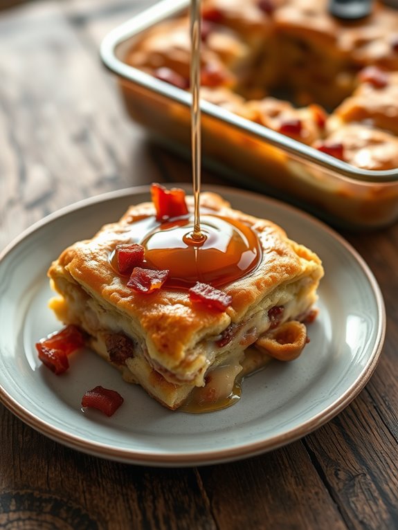 maple bacon cinnamon rolls