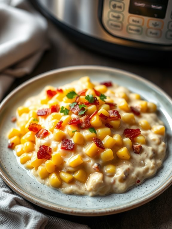 maple bacon creamed corn