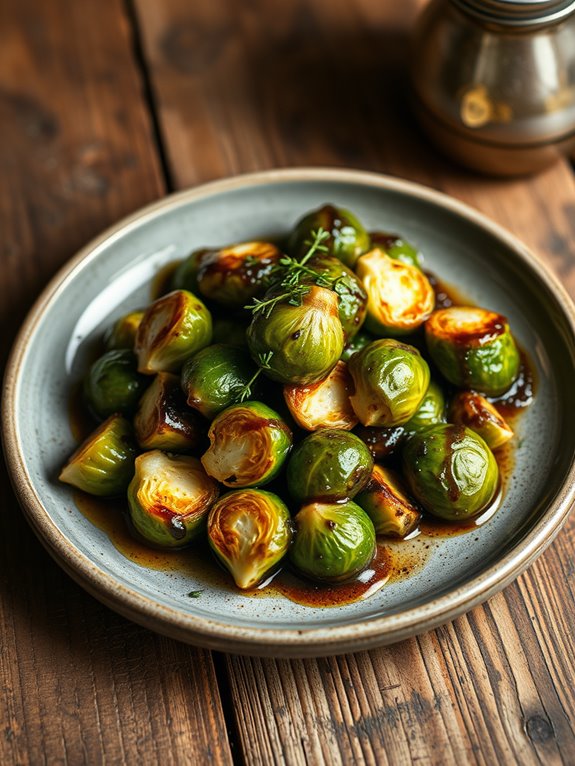 maple balsamic brussels sprouts recipe