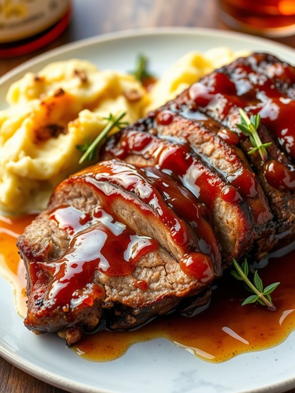 maple bourbon glazed brisket